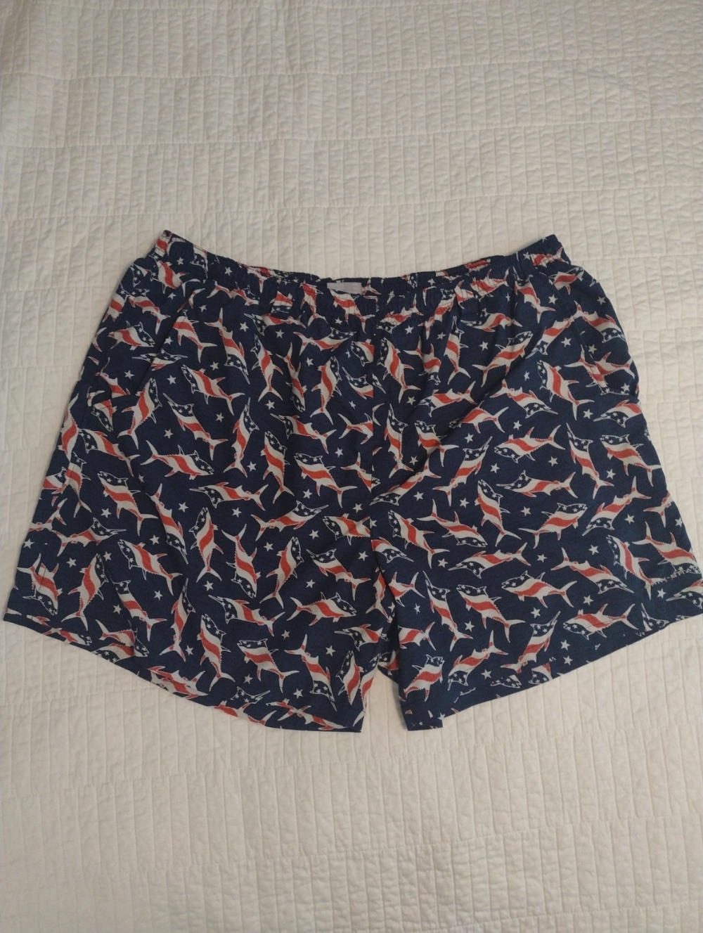 Columbia PFG Men's XXL Omnishade Fishing Board Shorts American Flag Fish Swim